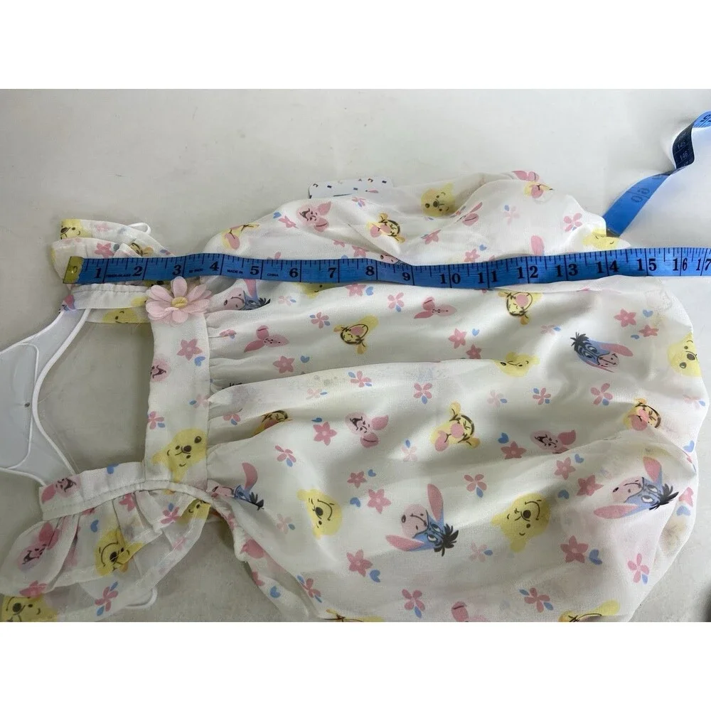 Disney Winnie The Pooh Chiffon Bubble Romper One Piece Baby Girls 3-6 Months